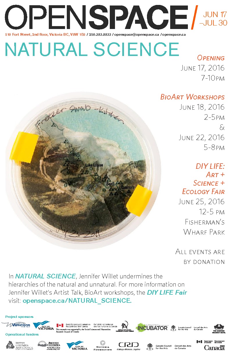 Natural Science: Jennifer Willet @ Open Space Jun 17 2016 - Jun 25th @ Open Space