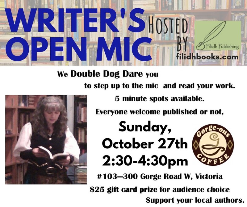 Writer's Open Mic: Filidh Publishing @ Gorge-ous Coffee Oct 27 2019 - May 6th @ Gorge-ous Coffee