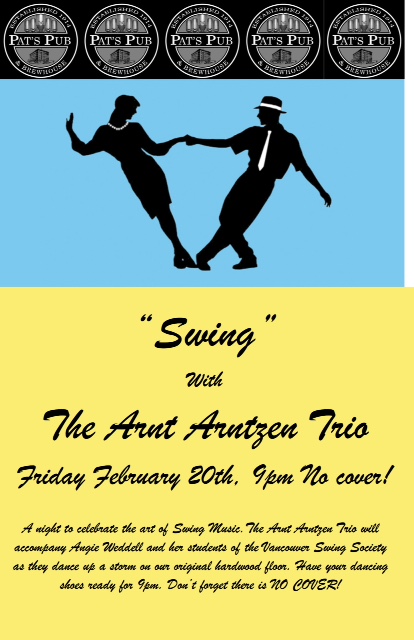 Arnt Arntzen Trio @ Pat's Pub Feb 20 2015 - Jun 12th @ Pat's Pub