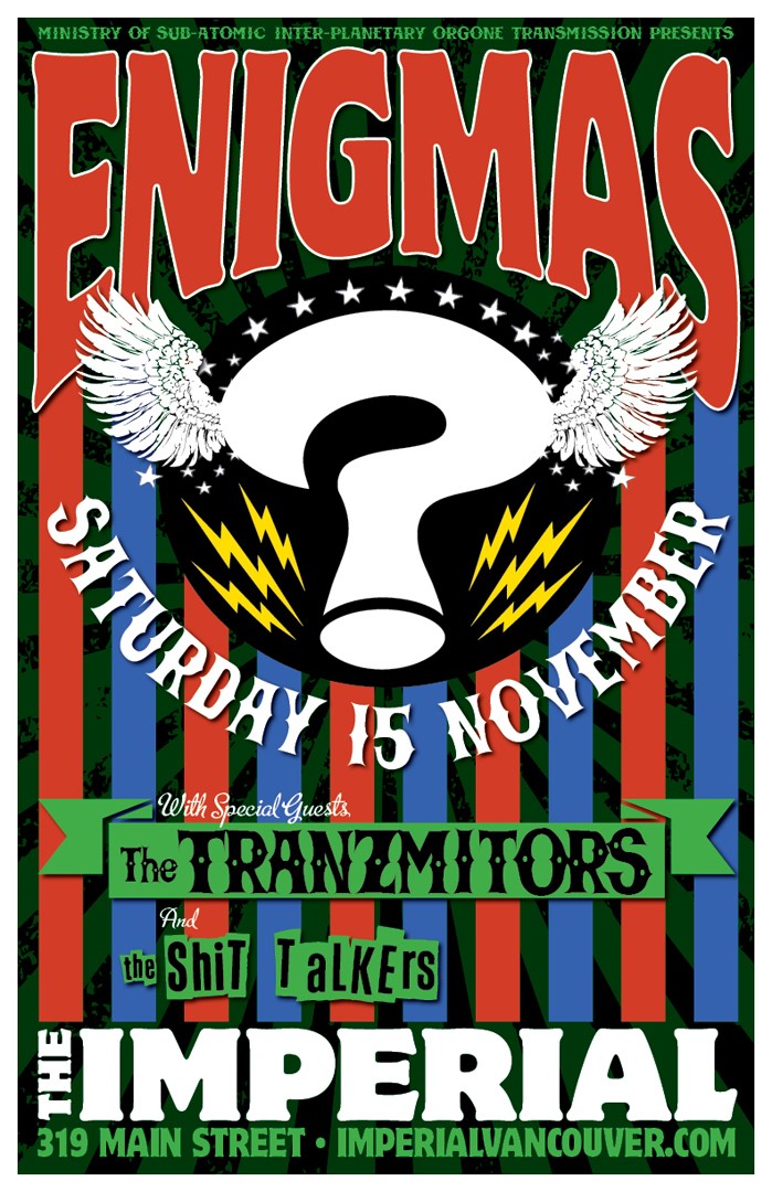 ENIGMAS, The Tranzmitors, The Shit Talkers @ The Imperial - Nov 15, 2014