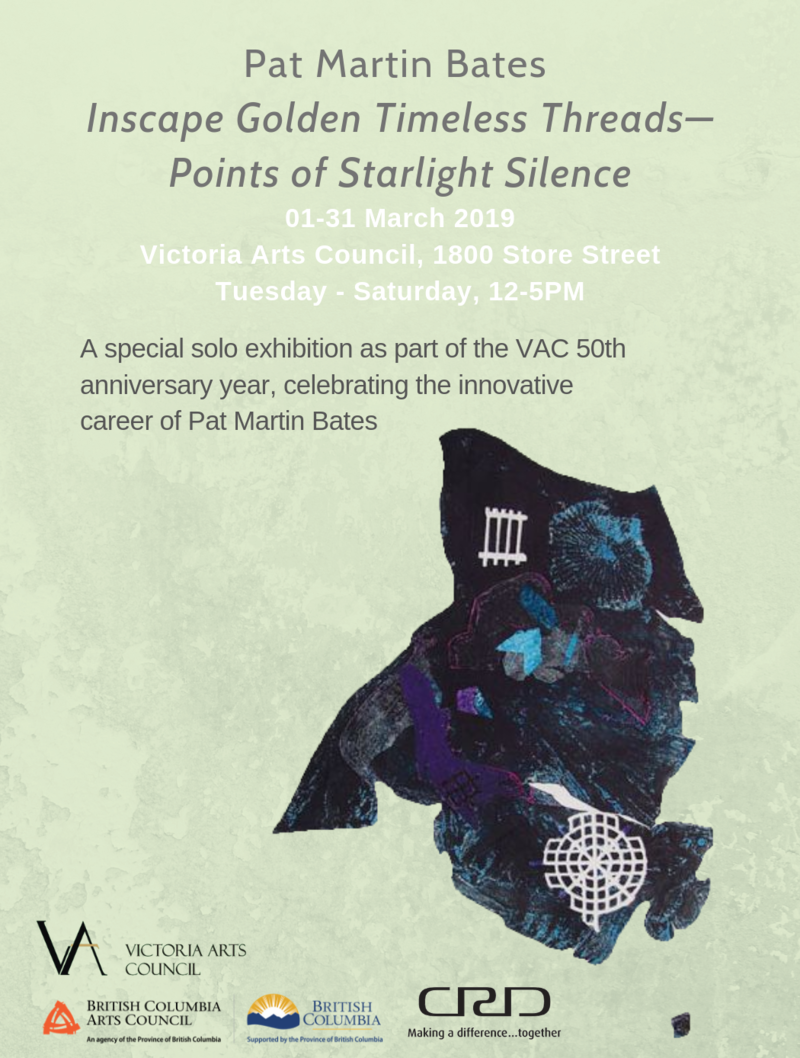 PAT MARTIN BATES, fifty year survey: Pat Martin Bates @ Victoria Arts Council Mar 1 2019 - Jun 15th @ Victoria Arts Council