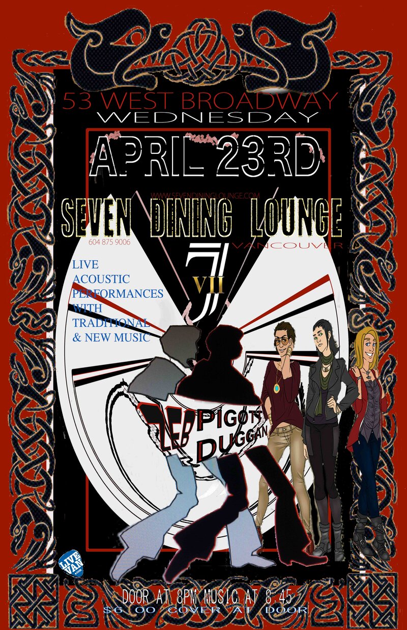 traditional & new original music of today !: Zeb Pigott-Duggan @ Seven Dining Lounge Apr 23 2014 - May 13th @ Seven Dining Lounge