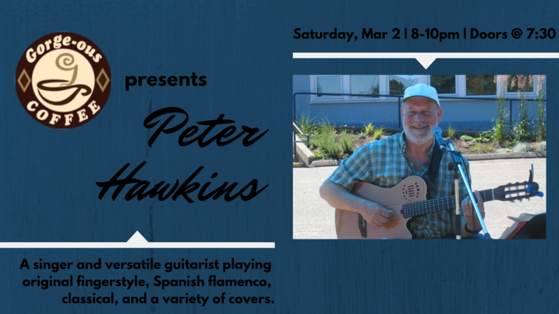 Peter Hawkins  @ Gorge-ous Coffee Mar 2 2019 - Jun 5th @ Gorge-ous Coffee