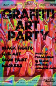 Graffiti Art Party @Upstairs Cabaret - October 4th @ Upstairs Oct 4 2012 - Jun 10th @ Upstairs
