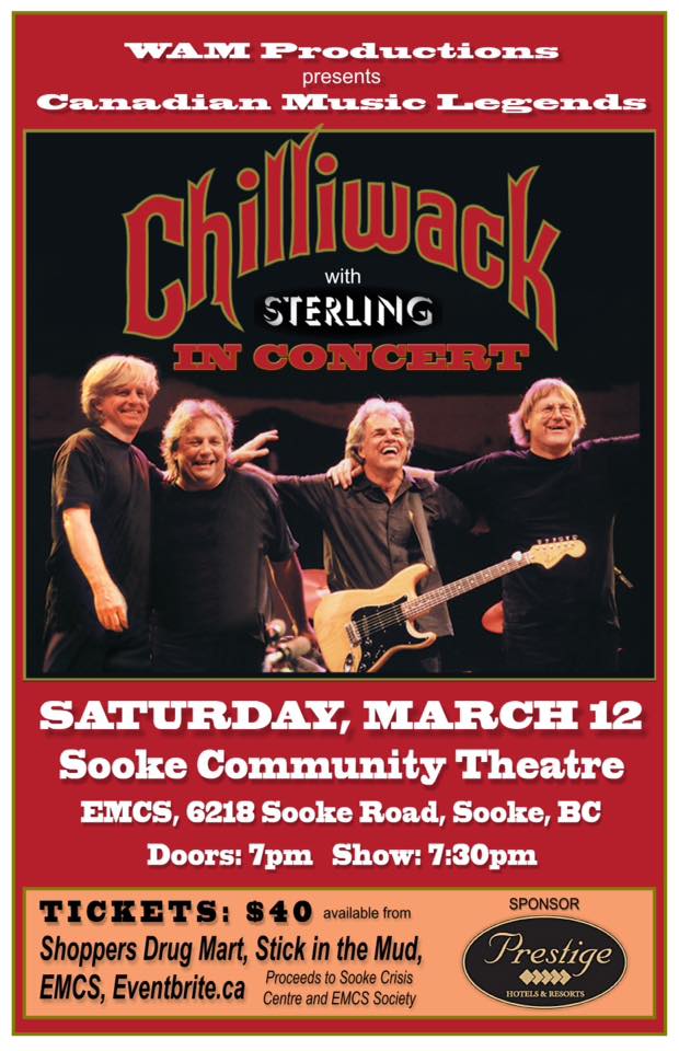 Chilliwack, STERLING @ Sooke Community Theatre EMCS - Mar 12, 2016