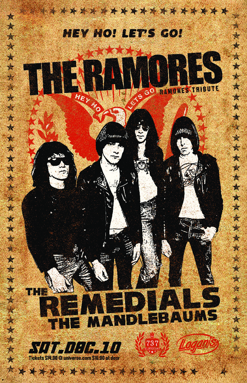 The Ramores, THE MANDLEBAUMS , The Remedials @ Logan's Pub Dec 10 2016 - May 16th @ Logan's Pub