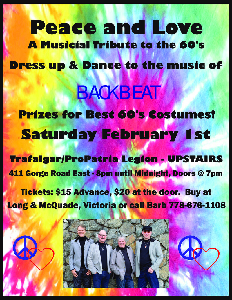 Dance-Backbeat-Sat Feb1,2020-Pro Pat Legion(upstairs): BACKBEAT @ Trafalgar Pro Patria Legion Br 292 Feb 1 2020 - May 6th @ Trafalgar Pro Patria Legion Br 292