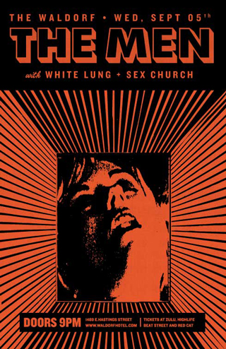 The Men, White Lung, Sex Church @ The Waldorf - Sep 05, 2012