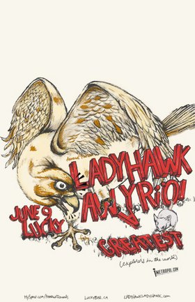 Ladyhawk CD release!!: Ladyhawk, Away, Ri'o!, Greatest Explorers In The World @ Lucky Bar Jun 9 2006 - May 7th @ Lucky Bar