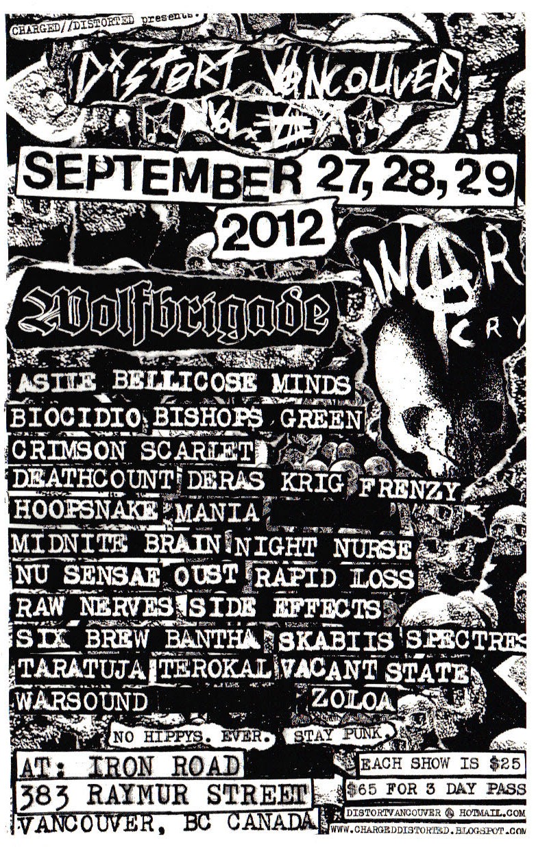 Distort Fest @ Iron Road Studios Sep 27 2012 - May 7th @ Iron Road Studios