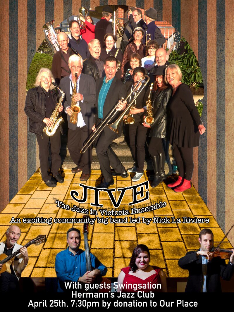Jive Community Big Band, Swingsation @ Hermann's Jazz Club Apr 25 2016 - May 10th @ Hermann's Jazz Club