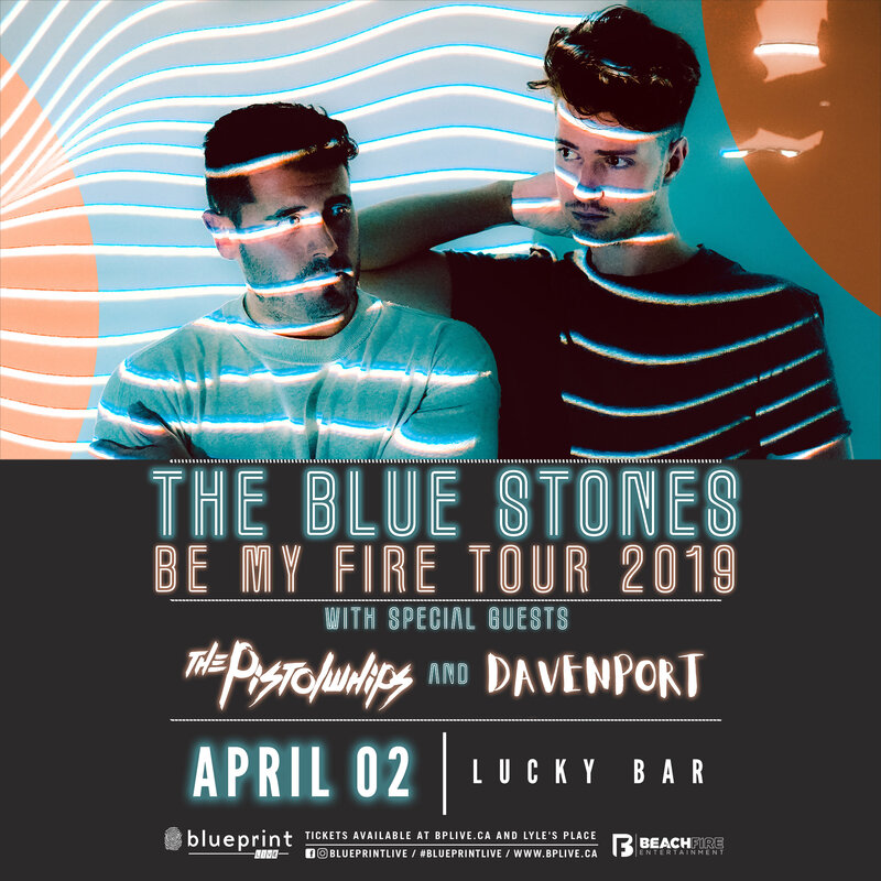 The Blue Stones , The Pistolwhips , Davenport @ Lucky Bar Apr 2 2019 - May 12th @ Lucky Bar