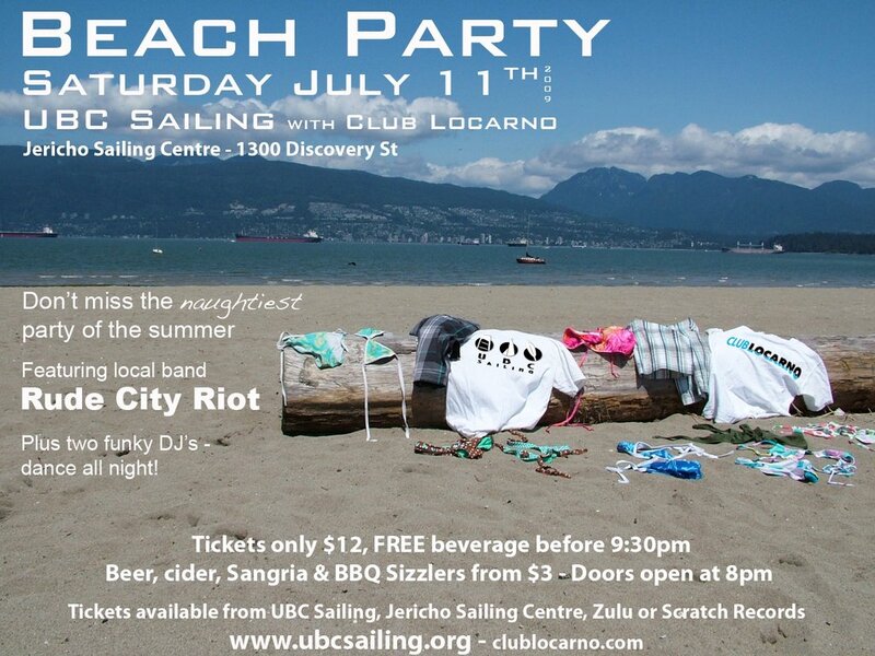 Rude city Riot = Power-Ska: Rude City Riot @ Jericho Sailing Centre - Jul 11, 2009