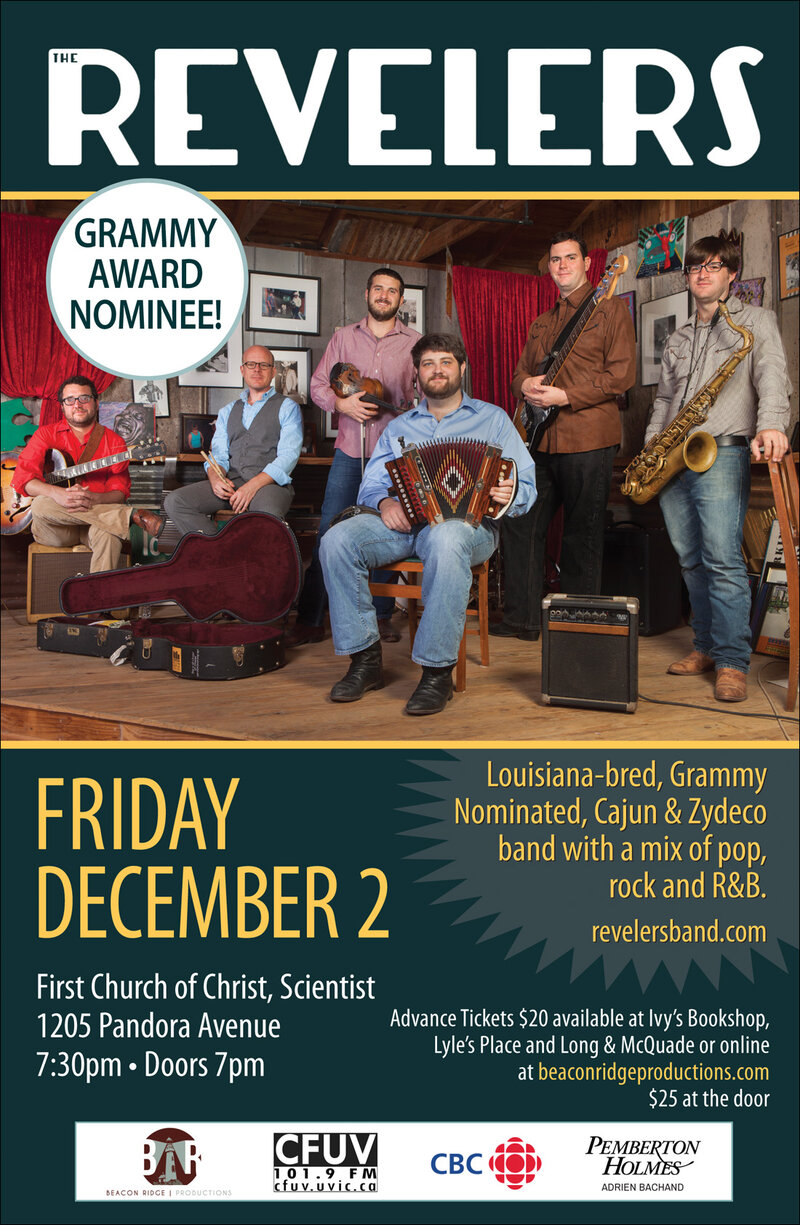 The Revelers: The Revelers @ First Church of Christ, Scientist - Dec 02, 2016