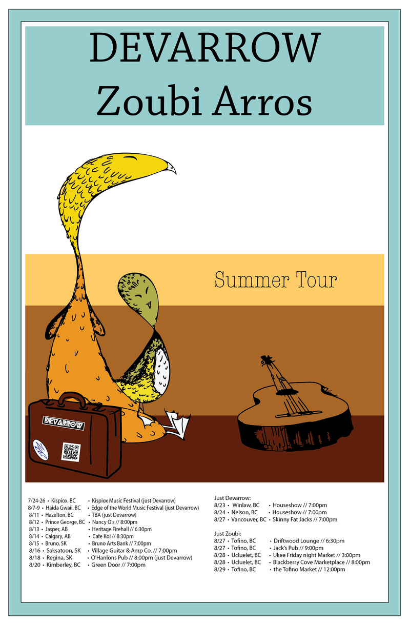 Devarrow, Zoubi Arros @ Cafe Koi Aug 14 2015 - May 6th @ Cafe Koi