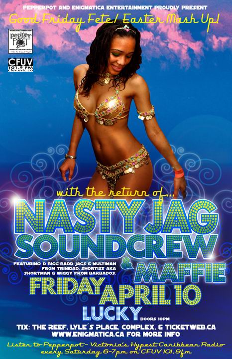 GOOD FRIDAY FETE/EASTER MASH UP!: NastyJag Sound Crew, Foundation Stone @ Lucky Bar Apr 10 2009 - May 16th @ Lucky Bar