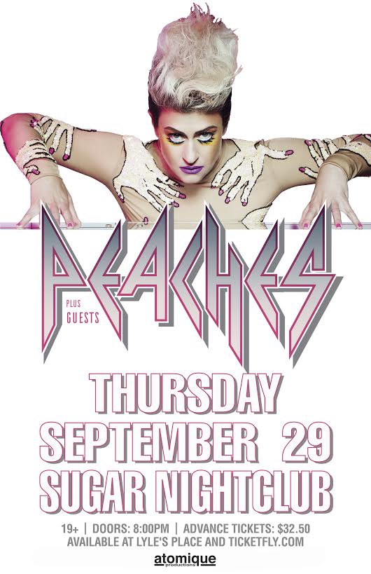 Peaches, Quay Dash @ Capital Ballroom Sep 29 2016 - May 8th @ Capital Ballroom