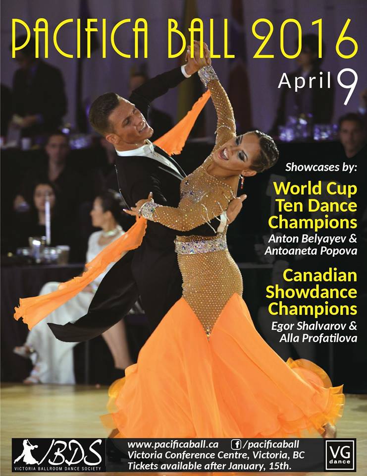 Pacifica Ball:  Anton Belyayev, Antoaneta Popova, Egor Shalvarov,  Alla Profatilova @ Victoria Conference Centre Theatre Apr 9 2016 - May 12th @ Victoria Conference Centre Theatre
