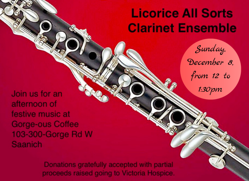 Professional/Semi-Professional Local Group: Licorice All Sorts Clarinet Ensemble @ Gorge-ous Coffee - Dec 08, 2019