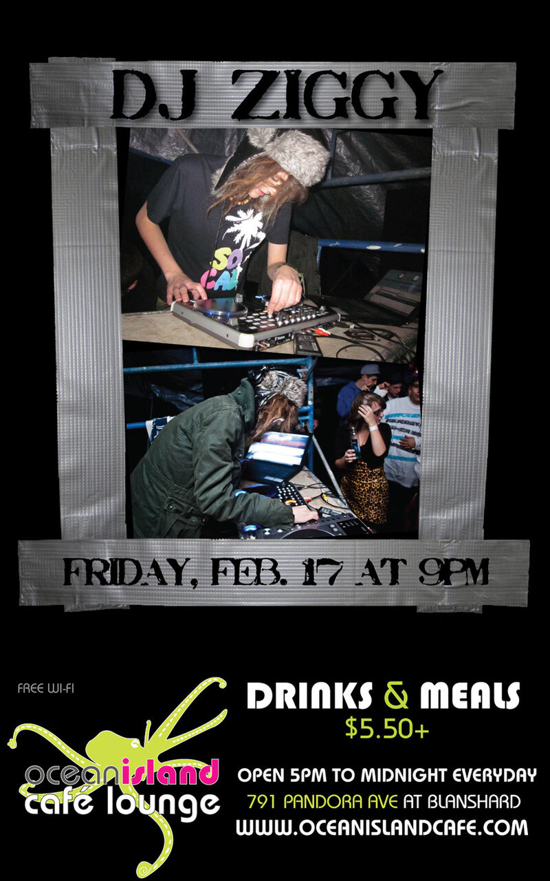 Eclectic Tunes with: DJ Ziggy @ Ocean Island Lounge - Feb 17, 2012