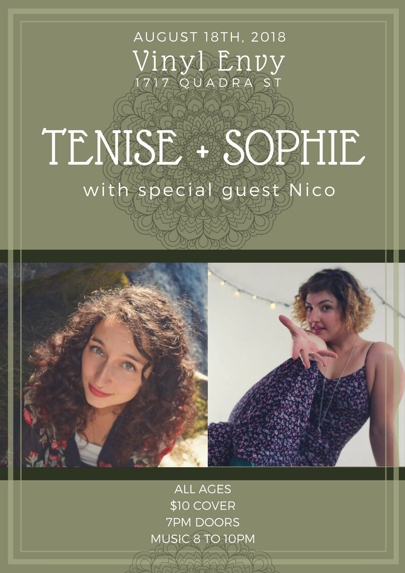 Sophie D'Orleans  (of The Sophistocrats), Tenise Marie, Nico Jing  (of Good Girls) @ Vinyl Envy Aug 18 2018 - Jun 8th @ Vinyl Envy