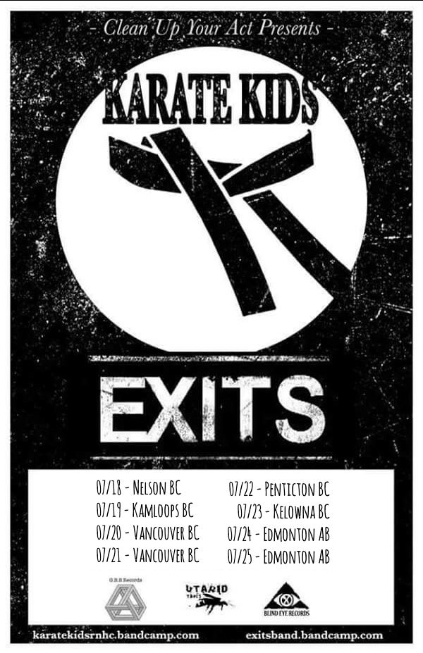 Exits, Altona, Karate Kids @ The Hindenburg Jul 20 2015 - May 6th @ The Hindenburg