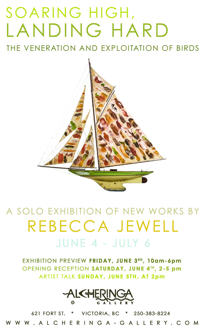 Soaring High, Landing Hard; The Veneration and Exploitation of Birds: Rebecca Jewell @ Mark Loria Gallery - Jun 04, 2016