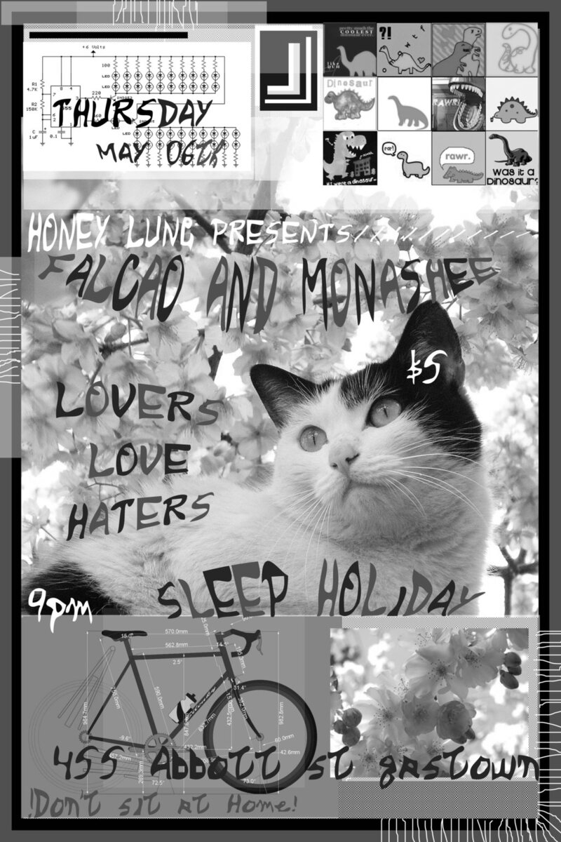 Falcao and Monashee, Lovers Love Haters, Sleep Holiday @ Honey Lounge May 6 2010 - May 6th @ Honey Lounge