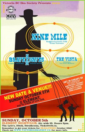 REGGAE/SKA/FUNK PARTY AT ELEMENT NIGHTCLUB! - NEW VENUE AND DATE - SUN/OCT/5TH/08!: Nine Mile, Brave New Waves, The Vista @ Element Oct 5 2008 - May 5th @ Element