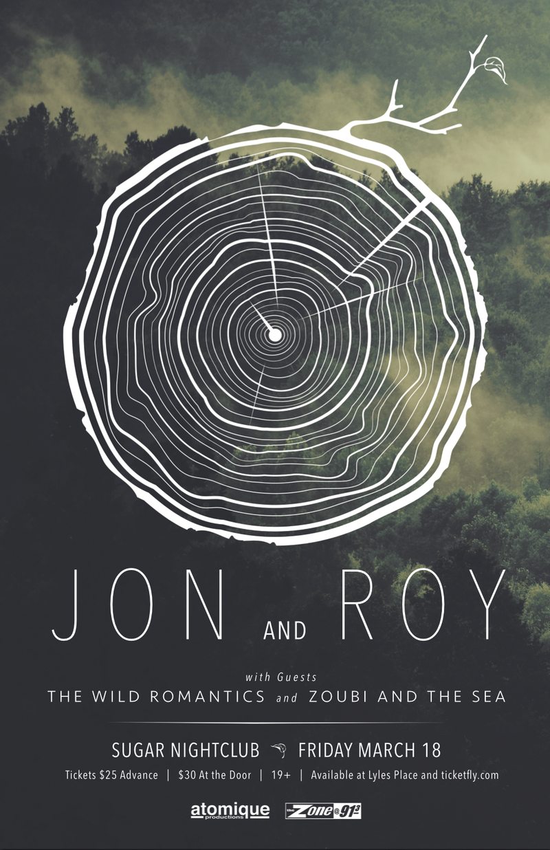 Jon and Roy, The Wild Romantics, Zoubi and the Sea @ Capital Ballroom - Mar 18, 2016