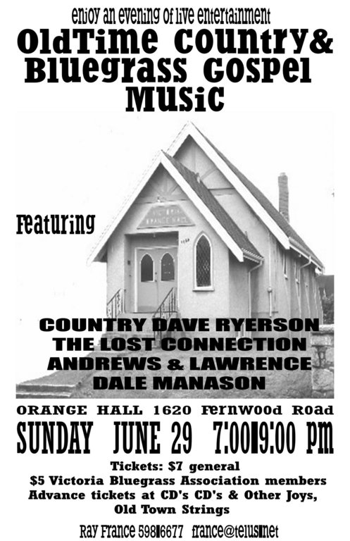Old-Time Country & Bluegrass Gospel @ Orange Hall - Jun 29, 2003