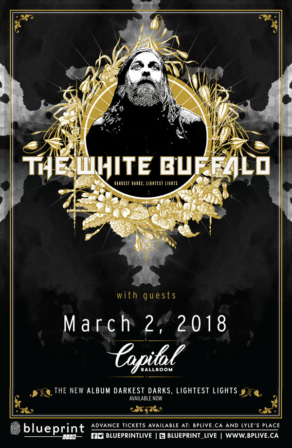 Darkest Darks, Lightest Lights: The White Buffalo, Matthew Barber @ Capital Ballroom Mar 2 2018 - May 6th @ Capital Ballroom