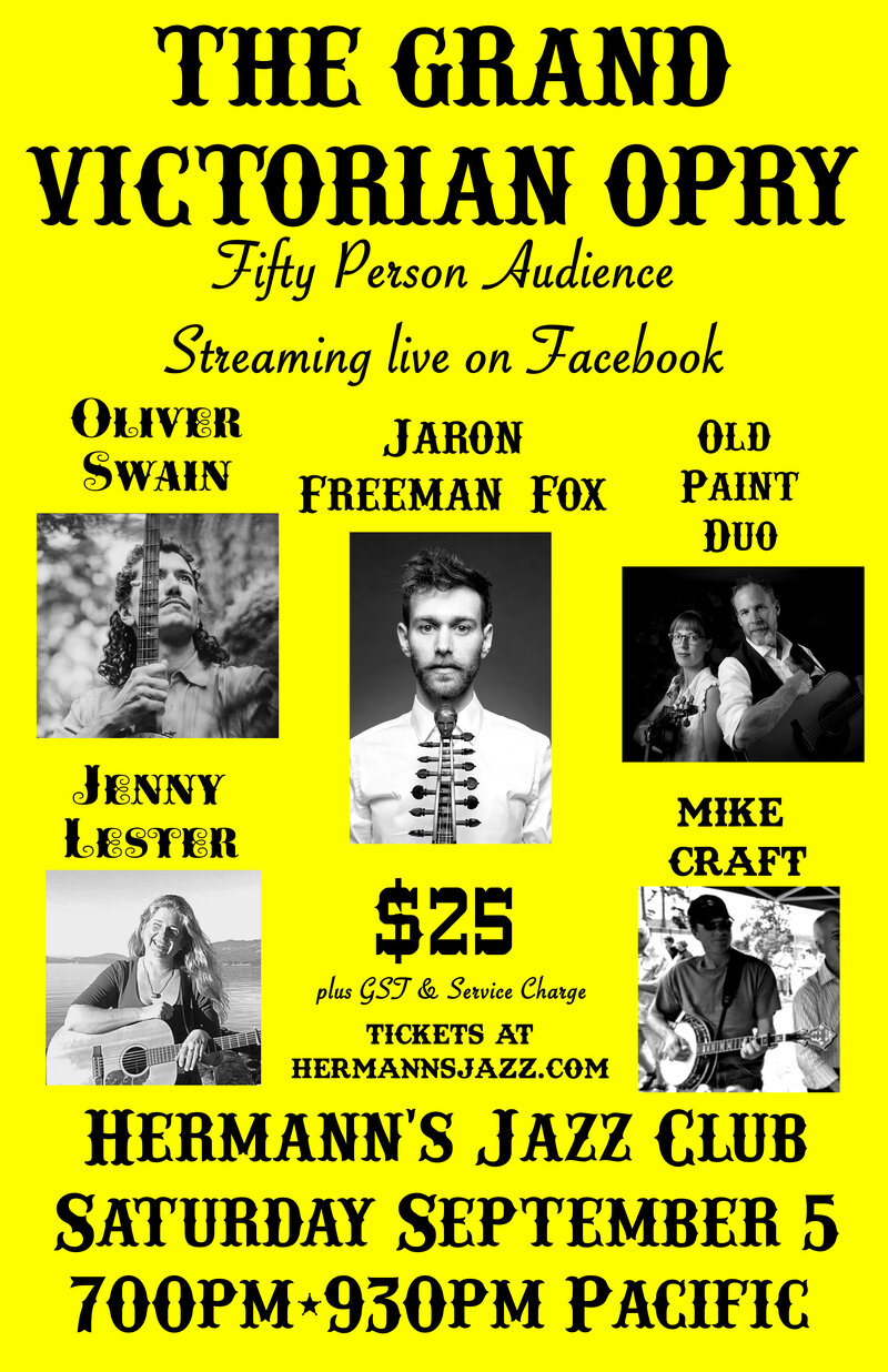 The Grand Victorian Opry @ Hermann's Jazz Club Sep 5 2020 - Jun 10th @ Hermann's Jazz Club
