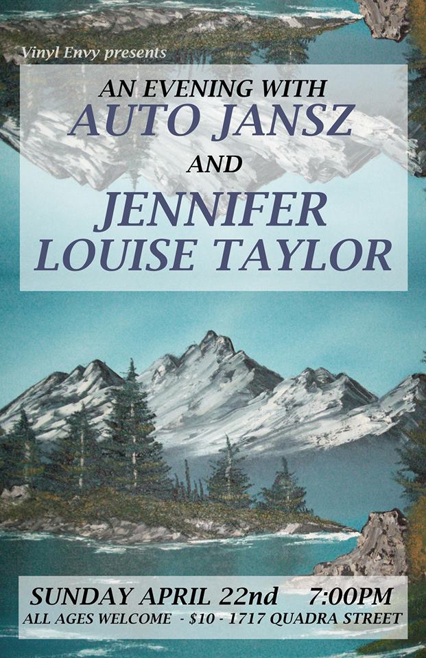 An Evening With: Jennifer Louise Taylor, Auto Jansz @ Vinyl Envy Apr 22 2018 - May 6th @ Vinyl Envy