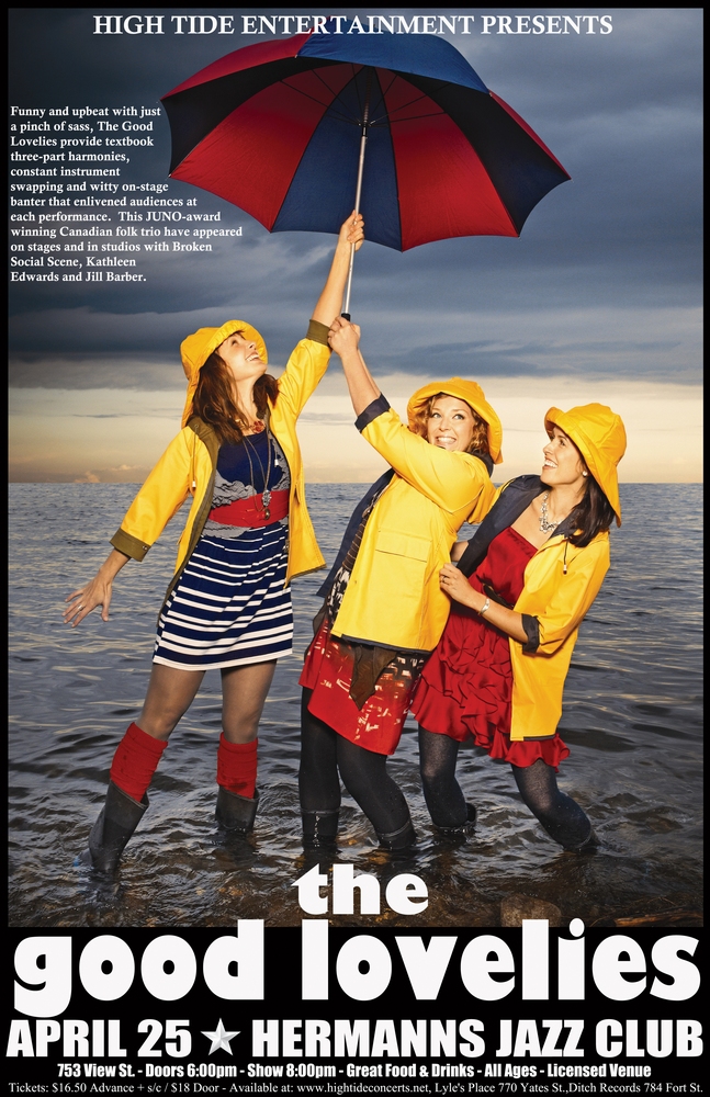 Harmonies and rhythms by 3 Goddesses who will make you melt: The Good Lovelies @ Hermann's Jazz Club - Apr 25, 2012