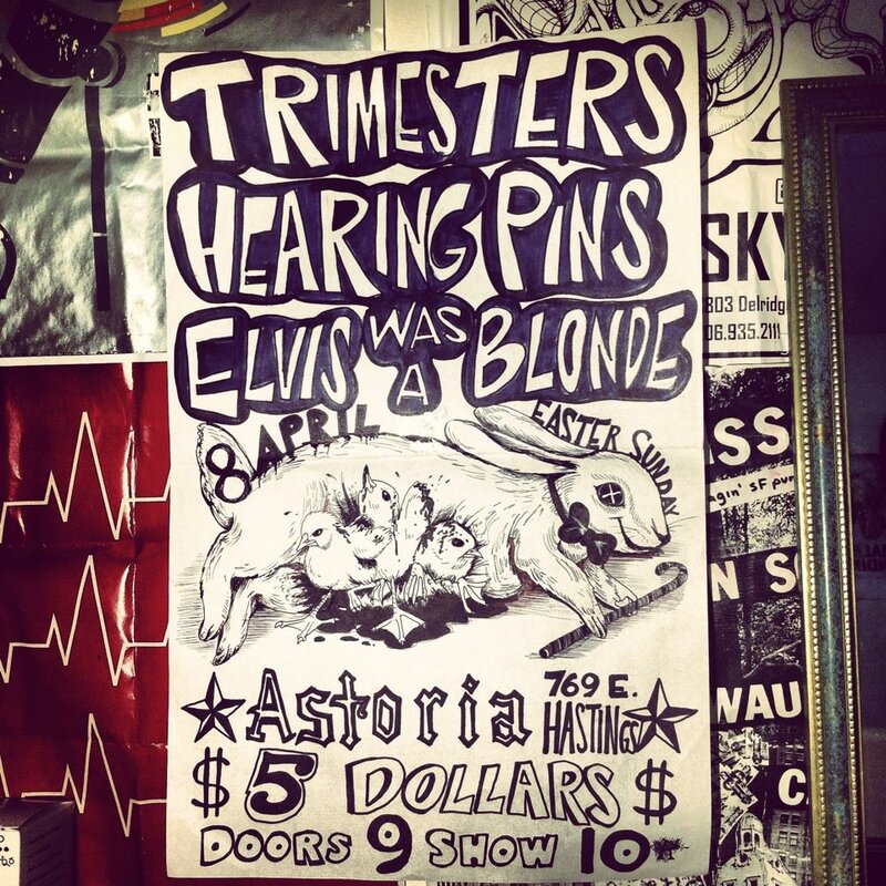 Trimesters, Elvis Was a Blonde, TBH @ The Astoria  Apr 8 2012 - Jun 22nd @ The Astoria 
