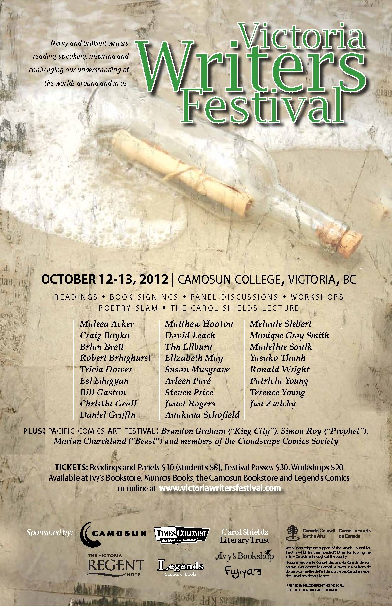 Victoria Writers Festival @ Camosun College - Oct 12, 2012