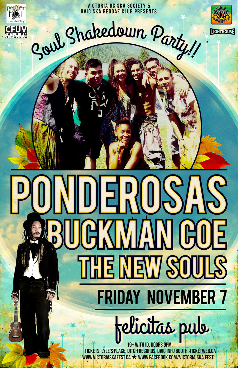 SOUL SHAKEDOWN 2014: The Ponderosas, Buckman Coe, The New Souls @ Felicita's Pub Nov 7 2014 - May 12th @ Felicita's Pub