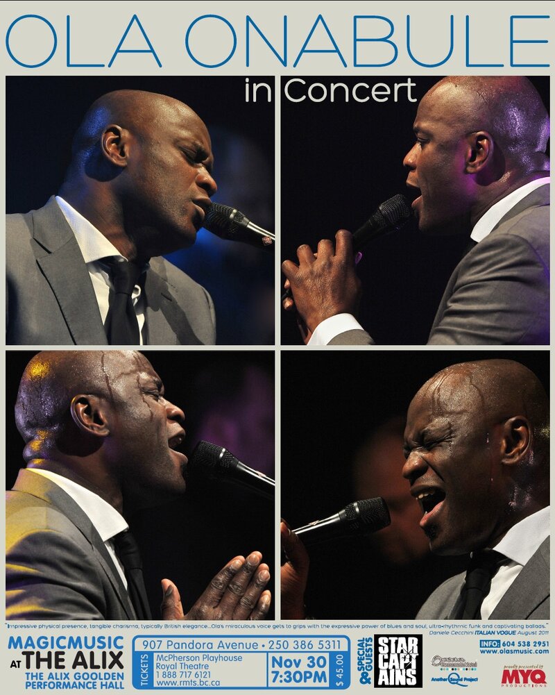 Ola Onabule, Star Captains @ Alix Goolden Performance Hall Nov 30 2011 - May 17th @ Alix Goolden Performance Hall