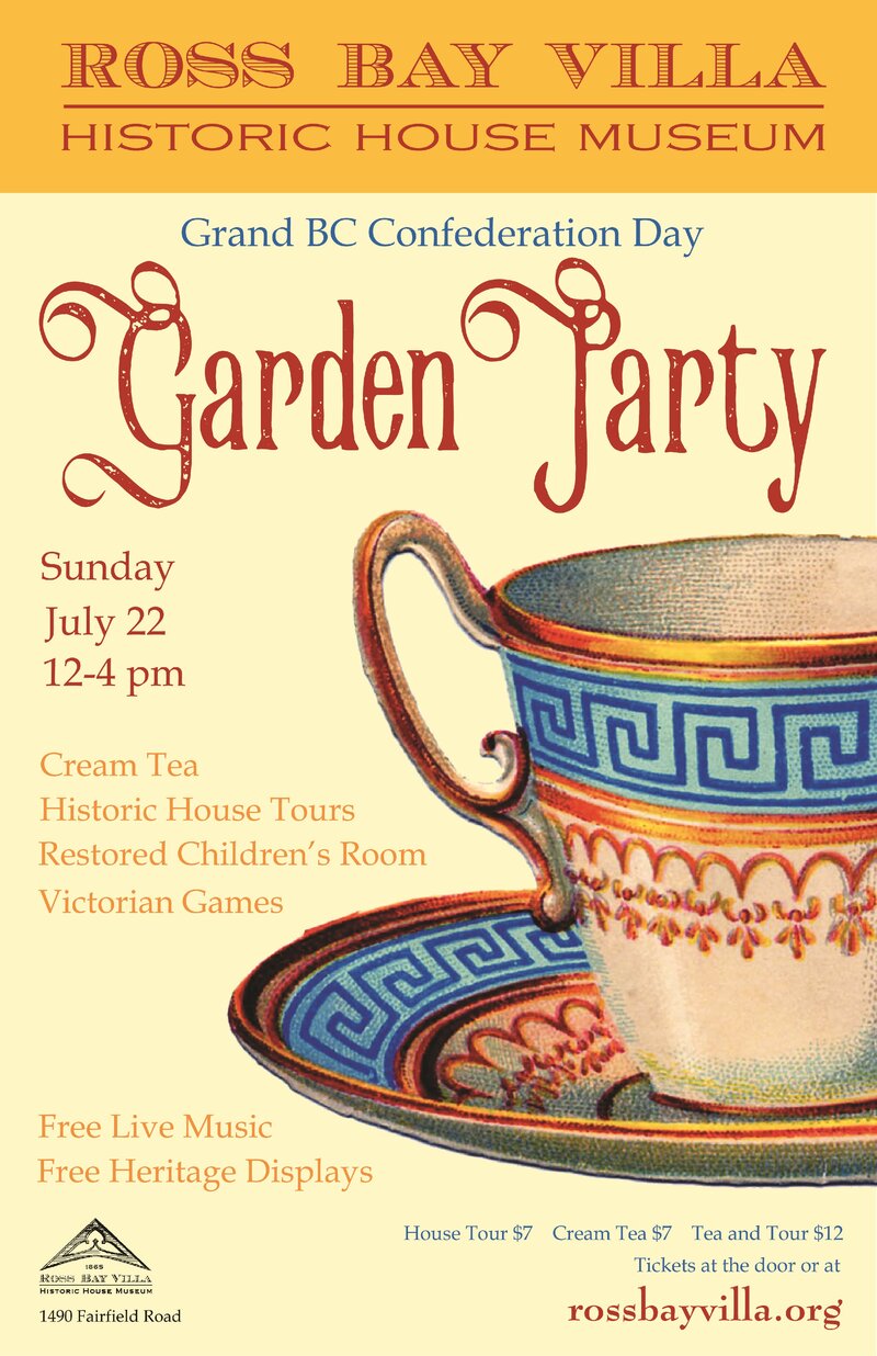Confederation Day Garden Party @ Ross Bay Villa Historic House Museum Jul 22 2018 - Jun 30th @ Ross Bay Villa Historic House Museum