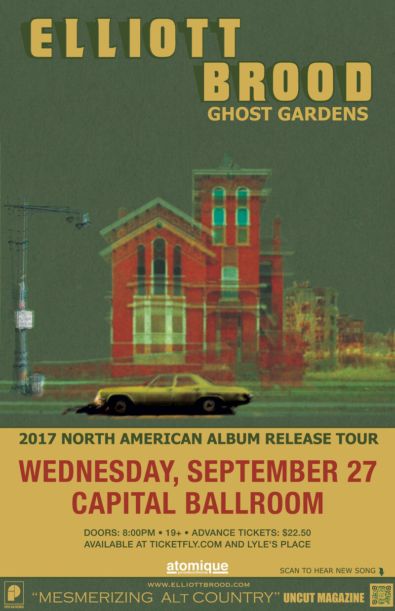 Elliott Brood, The Garrys @ Capital Ballroom Sep 27 2017 - May 7th @ Capital Ballroom