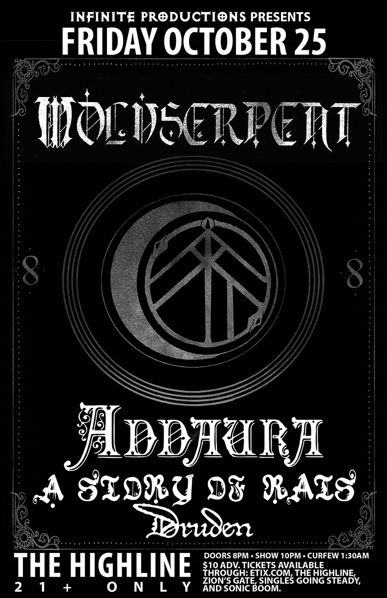 Wolvserpent, Adduara, A Story of Rats, Druden @ Highline Oct 25 2013 - May 7th @ Highline
