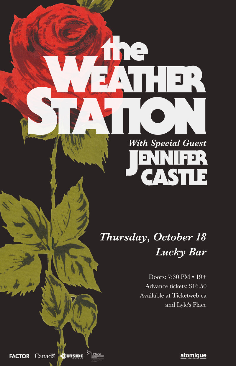 The Weather Station, Jennifer Castle @ Lucky Bar Oct 18 2018 - Jun 5th @ Lucky Bar