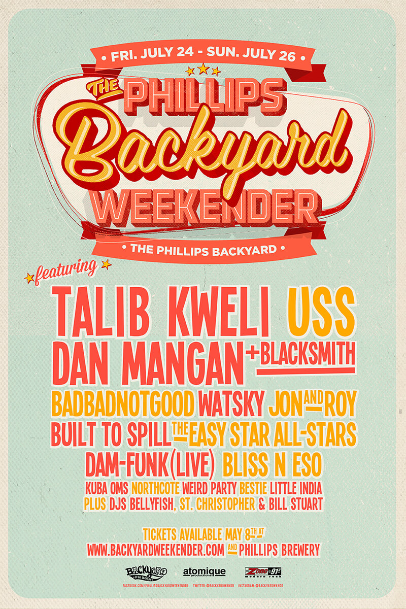 The Phillips Backyard Weekender: Talib Kweli, Easy Star All Stars, Dam-Funk (Live), Kuba Oms @ The Phillips Backyard Jul 24 2015 - May 6th @ The Phillips Backyard