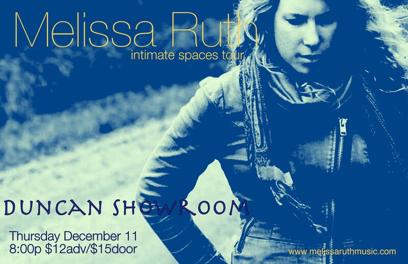 Melissa Ruth @ The Duncan Showroom - Upstairs Dec 11 2014 - May 13th @ The Duncan Showroom - Upstairs