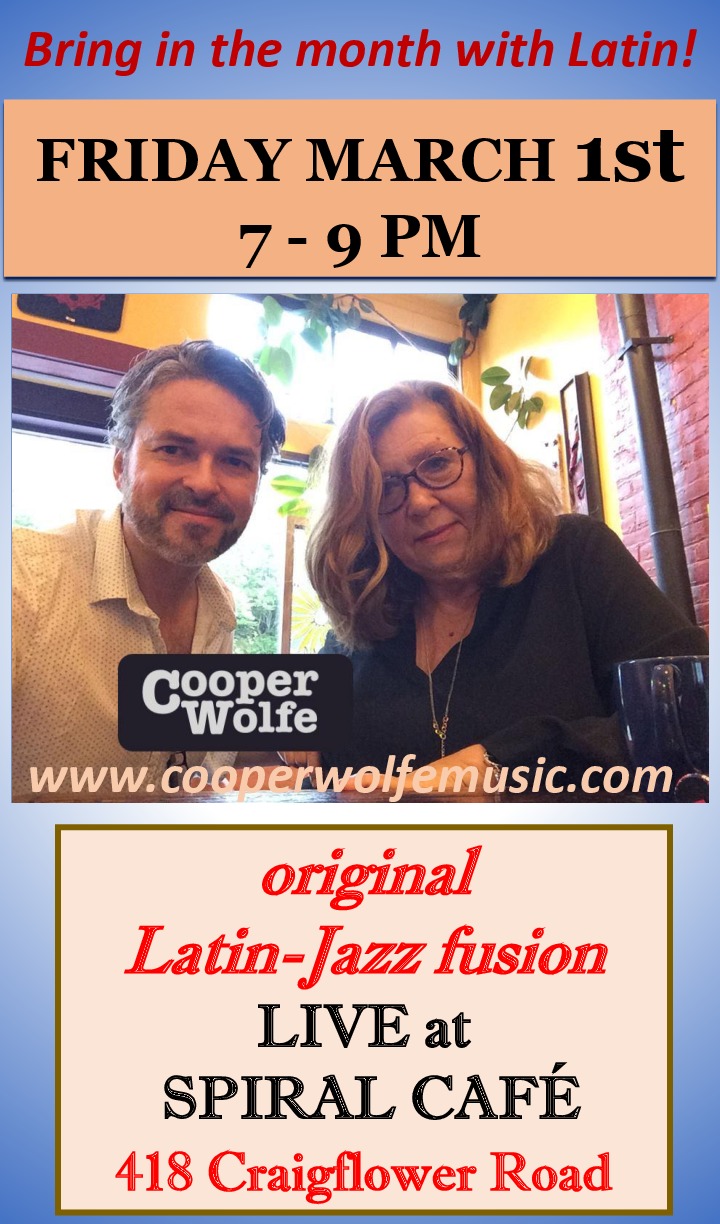 Original Latin Fusion: Cooper Wolfe  @ Spiral Cafe Mar 1 2019 - May 7th @ Spiral Cafe