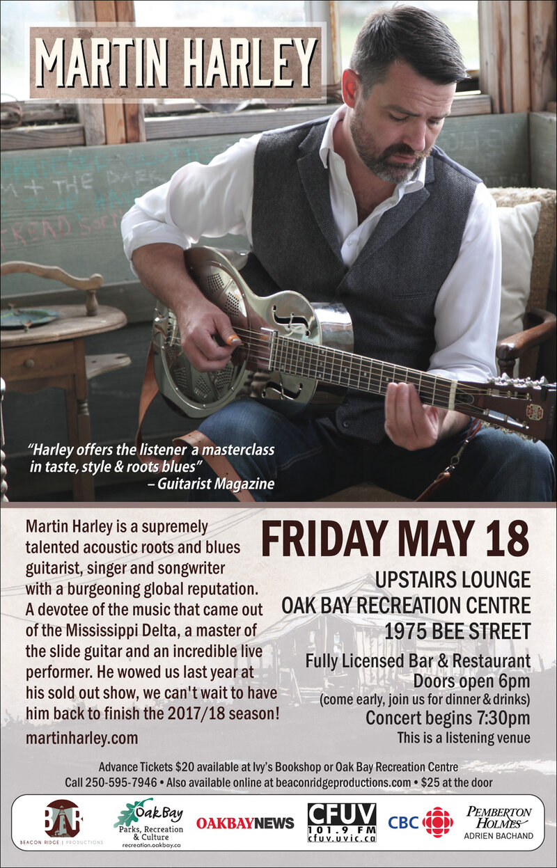 UK Blues Master: Martin Harley @ Sports View Lounge - May 18, 2018