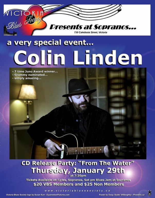 CD Release Party for: Colin Linden @ Soprano's Jan 29 2009 - May 6th @ Soprano's
