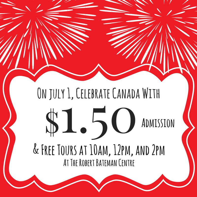 Celebrate Canada Day at the Robert Bateman Centre! @ The Robert Bateman Centre Jul 1 2017 - Jul 25th @ The Robert Bateman Centre