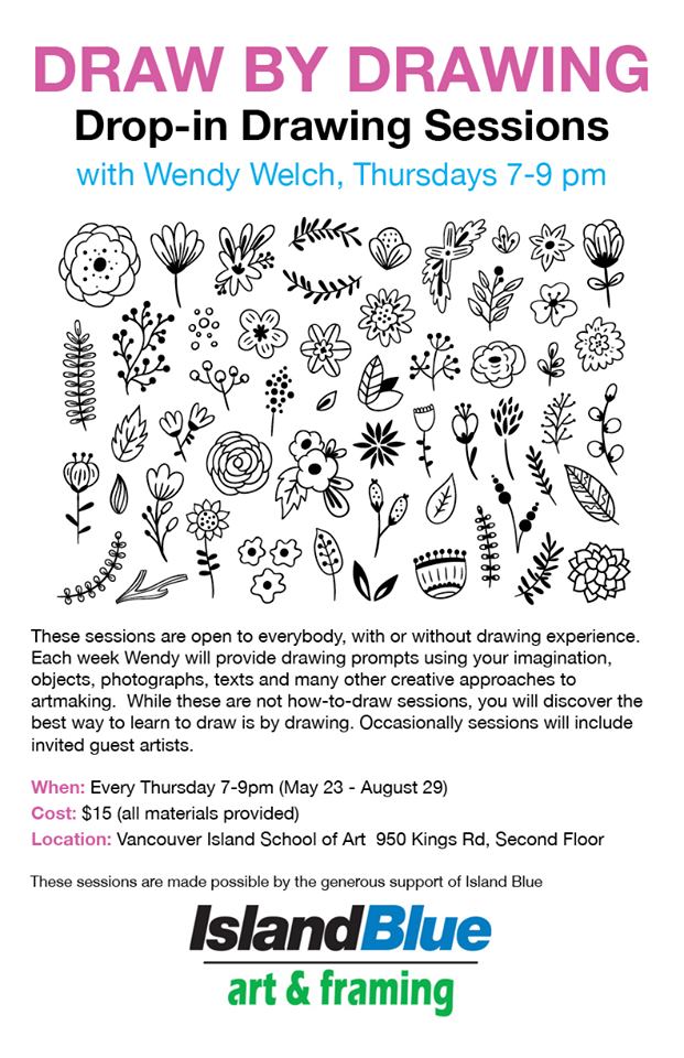Weekly drawing drop-in sessions @ Vancouver Island School of Art - Jul 18, 2019